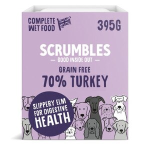 Scrumbles Turkey Wet Dog Food Trays - 395g